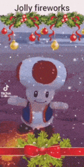 Toad Super Mario GIF - Toad Super Mario Christmas GIFs