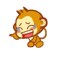 a cartoon monkey is crying and holding a yellow star