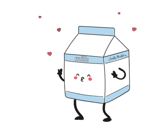 Milk Kawaii Sticker - Milk Kawaii Leche Stickers