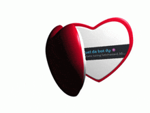a heart shaped mirror says miguel da bot i hate being fatshamed / di