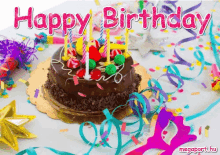 Happy Birthday Birthday Cake GIF - Happy Birthday Birthday Cake Confetti GIFs