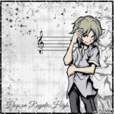 a picture of a boy with the words " flop on royale high "