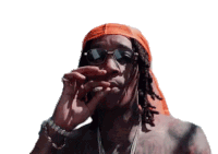 Smoking Wiz Khalifa Sticker - Smoking Wiz Khalifa Smoke Stickers