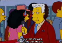Why Did You Wait Until The Last Minute GIF - Last Minute The Simpsons Procrastination GIFs
