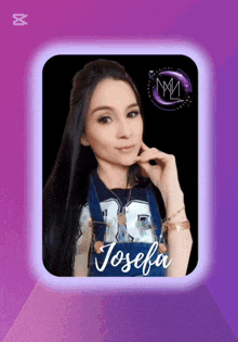 a picture of a woman with josefa written on the bottom