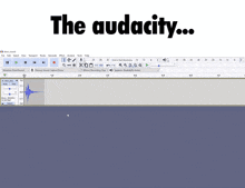a screenshot of a program called the audacity