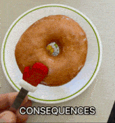 Consequences Donut GIF - Consequences Donut Santa Tongs GIFs
