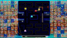 a pac man game is being played with a score of 19 points