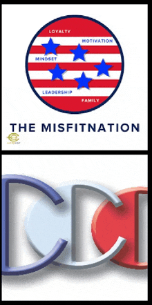 a poster for the misfitnation and a poster for loyalty mindset leadership family and motivation