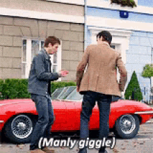 Manly Giggle GIF - Manly Giggle GIFs