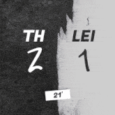 a black and white poster that says th 21 lei 1 21