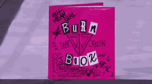 burn book cover letters