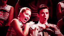 Glee Quinn And Kurt GIF - Glee Quinn And Kurt Surprised GIFs