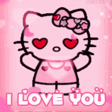 Hello Kitty I Love You GIF - Hello Kitty I Love You Heart Eyes GIFs