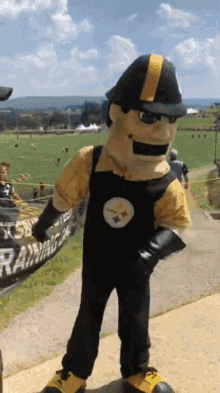 Pittsburgh Steelers Steely Mcbeam GIF - Pittsburgh Steelers Steely Mcbeam Mascot GIFs