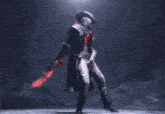a man in a cowboy hat is holding a gun