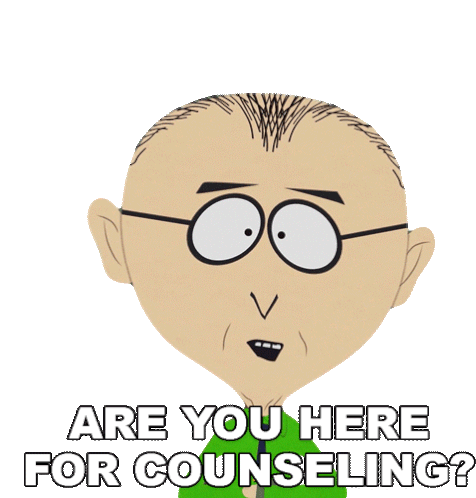 Are You Here For Counseling Mr Mackey Sticker - Are You Here For Counseling Mr Mackey South Park Stickers