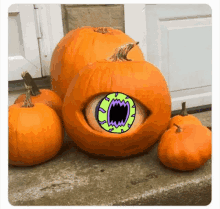 Pumpkin Eyeroll GIF