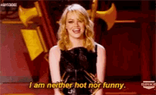 Emma Stone Neither Hot Nor Funny GIF - Emma Stone Neither Hot Nor Funny GIFs