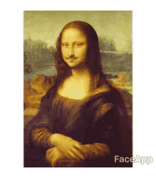 Mona Lisa Long Hair GIF - Mona Lisa Long Hair Mustache GIFs