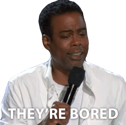 Theyre Bored Chris Rock Sticker - Theyre Bored Chris Rock Chris Rock Selective Outrage Stickers