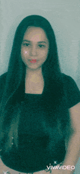 a woman with long hair and the words capt wings