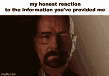 My Reaction To That Information My Honest Reaction GIF - My Reaction To That Information My Honest Reaction Walter White GIFs