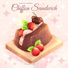 Choco Cherry Ehillon Sandwich GIF