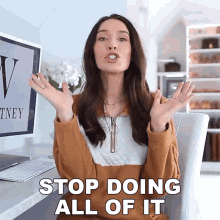 Stop Doing All Of It Shea Whitney GIF - Stop Doing All Of It Shea Whitney Stop Doing It GIFs