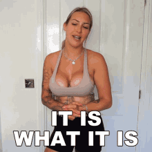 It Is What It Is Tracy Kiss GIF - It Is What It Is Tracy Kiss Thats How It Is GIFs