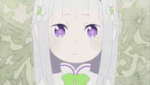 angry emilia rezero anime cute