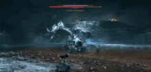 a screenshot of a video game shows a monster named corus the icetalon