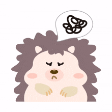 hedgehog cute brown sulk angry