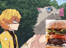 Inosuke Burger Inosuke GIF - Inosuke Burger Inosuke Burger GIFs