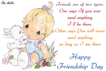Happy Friendship Day Bunny GIF - Happy Friendship Day Bunny Cute GIFs