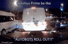 Optimus Prime Autobots Rollout GIF - Optimus Prime Autobots Rollout Meme GIFs