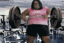 Girl Weight Lifting GIF
