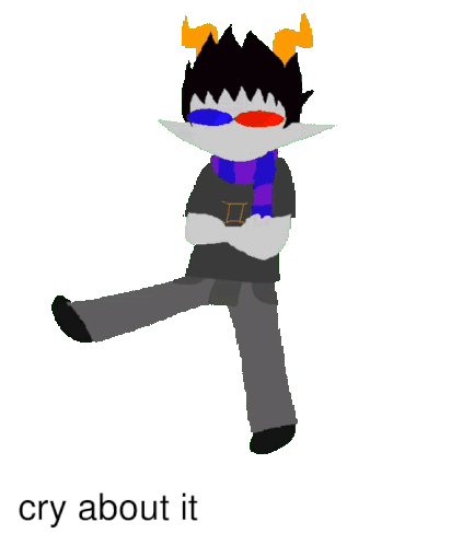 Homestuck Cry About It Sticker - Homestuck Cry About It Stickers
