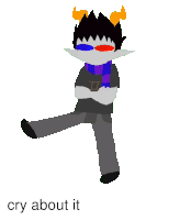 Homestuck Cry About It Sticker - Homestuck Cry About It Stickers