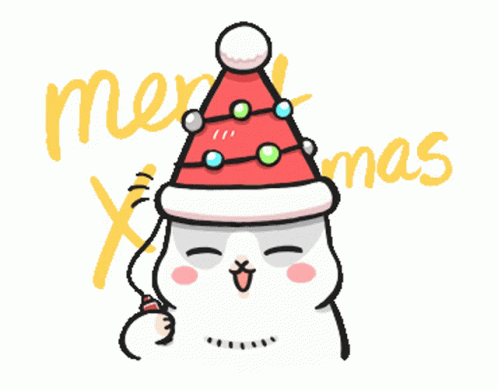 Cute  Christmas gifs animados Machiko-merry-christmas