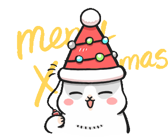 Machiko Merry Christmas Sticker - Machiko Merry Christmas Celebrate Stickers