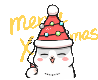 Machiko Merry Christmas Sticker - Machiko Merry Christmas Celebrate Stickers