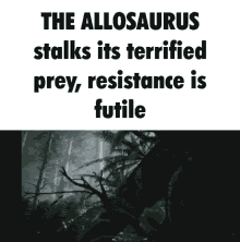 the allosaurus allo the isle islecord stalks its terrified prey