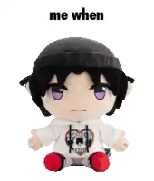 a stuffed animal with a hoodie that says me when