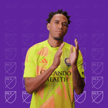 Clapping Pedro Gallese GIF - Clapping Pedro Gallese Orlando City GIFs