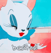 Cat Besitos GIF - Cat Besitos Blow Kisses GIFs