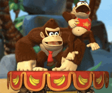 Donkey Kong Diddy Kong GIF - Donkey Kong Diddy Kong Celebrate GIFs