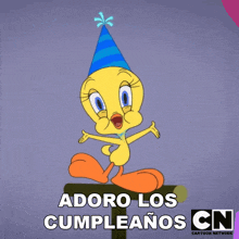 Adoro Los Cumpleaños Tweety GIF - Adoro Los Cumpleaños Tweety Looney Tunes GIFs