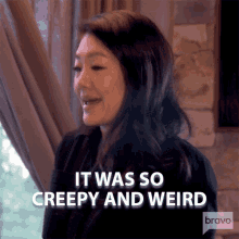 it was so creepy and weird real housewives of beverly hills it was odd i didnt like that made me uncomfortable