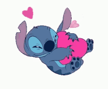 i love you too stitch cute heart hug